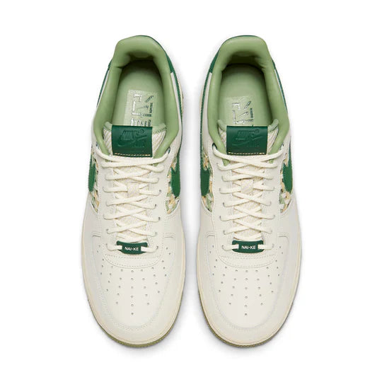 Nike Air Force 1 Low 'NAI-KE Light Bone Gorge Green'